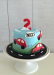 Little Red Car Cake