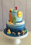 Pool Beach Party Cake  6 inch on 8 inch 