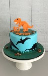 2D Dinosaur Cake