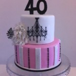 Chandelier Cake with Peony Rose 5 inch on 7 inch