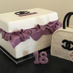 Chanel Box & Handbag  12 inch x 8 inch box with approx 7 inch bag