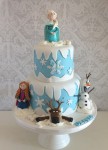 Frozen Themed Cake with Characters