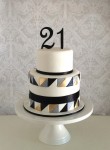 Geometric 21st Cake