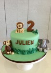 Jungle Theme Cake with Frog 7 inch