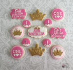 Princess 1st Birthday Cookies