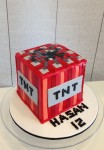TNT Minecraft Cake