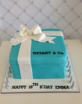 Tiffany Gift Box Cake   10 inch