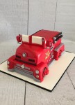 Vintage Firetruck Cake