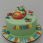 Wiggles Cake with Big Red Car &  4 x Figurines 
8 inch cake