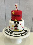 Mickey Mouse Red & Yellow Cake