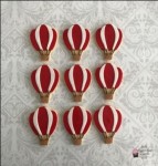 Hot Air Balloon Cookies Red 